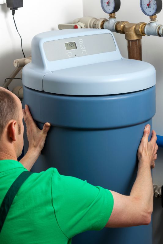 Water Softener System in Installation Site